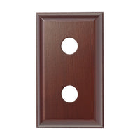 5432 Switch Socket Block Traditional Double Cedar H90xL155mm