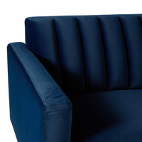 Stitch 2 Seater Velvet Sofa Indigo
