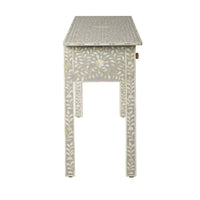 Nora Bone Inlay Console Table Grey