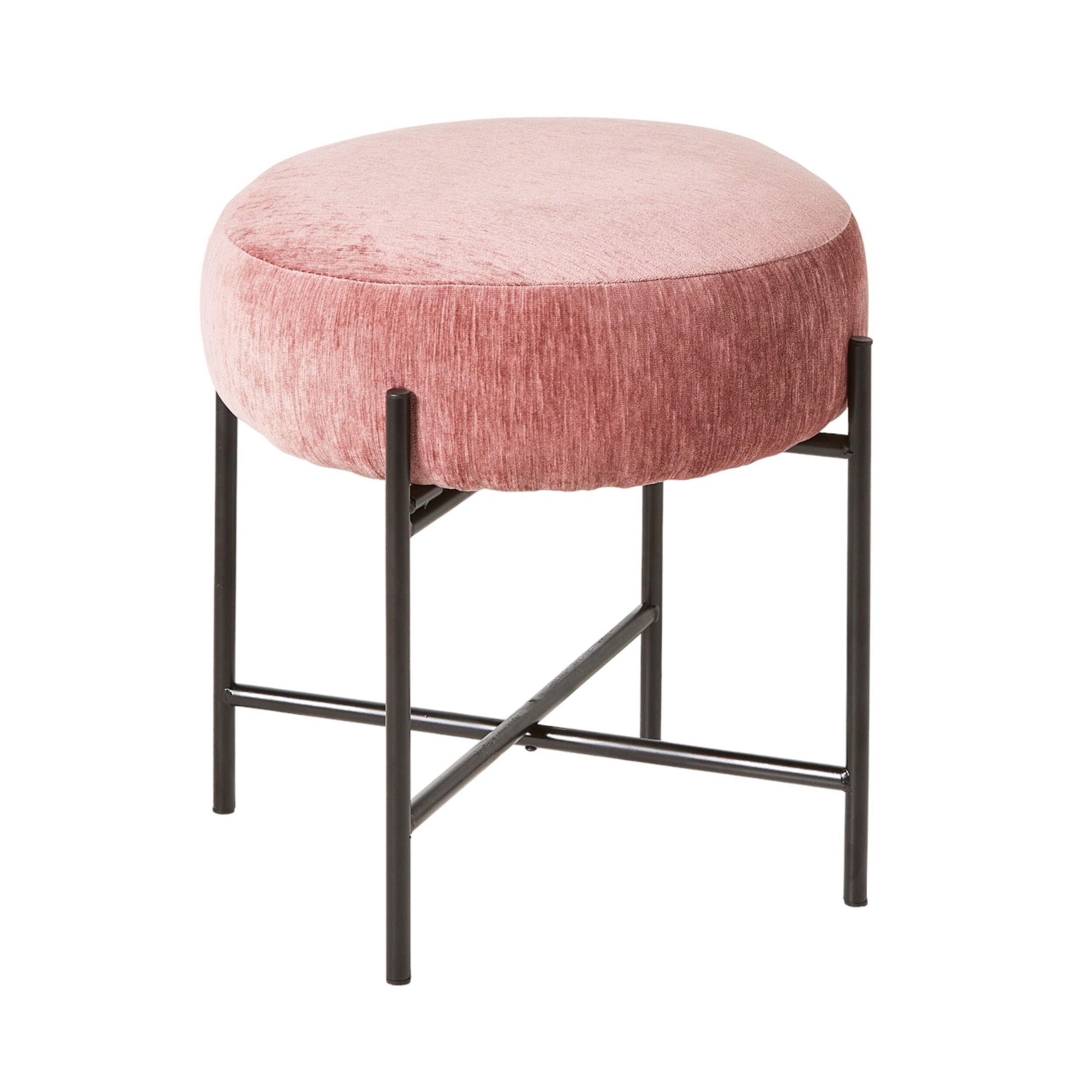 Mads Round Footstool Cascade Rose