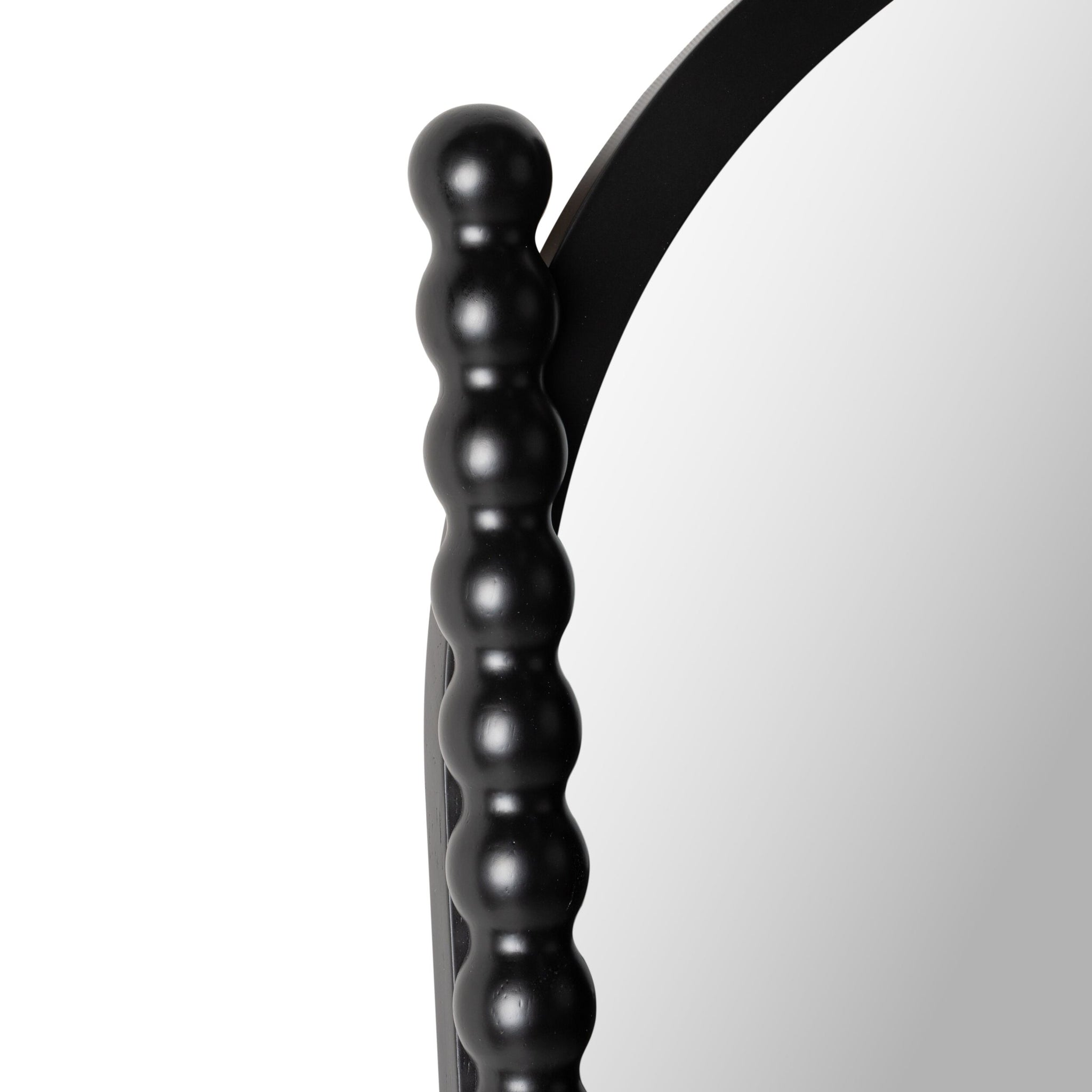 Orla Bobbin Floor Mirror Black