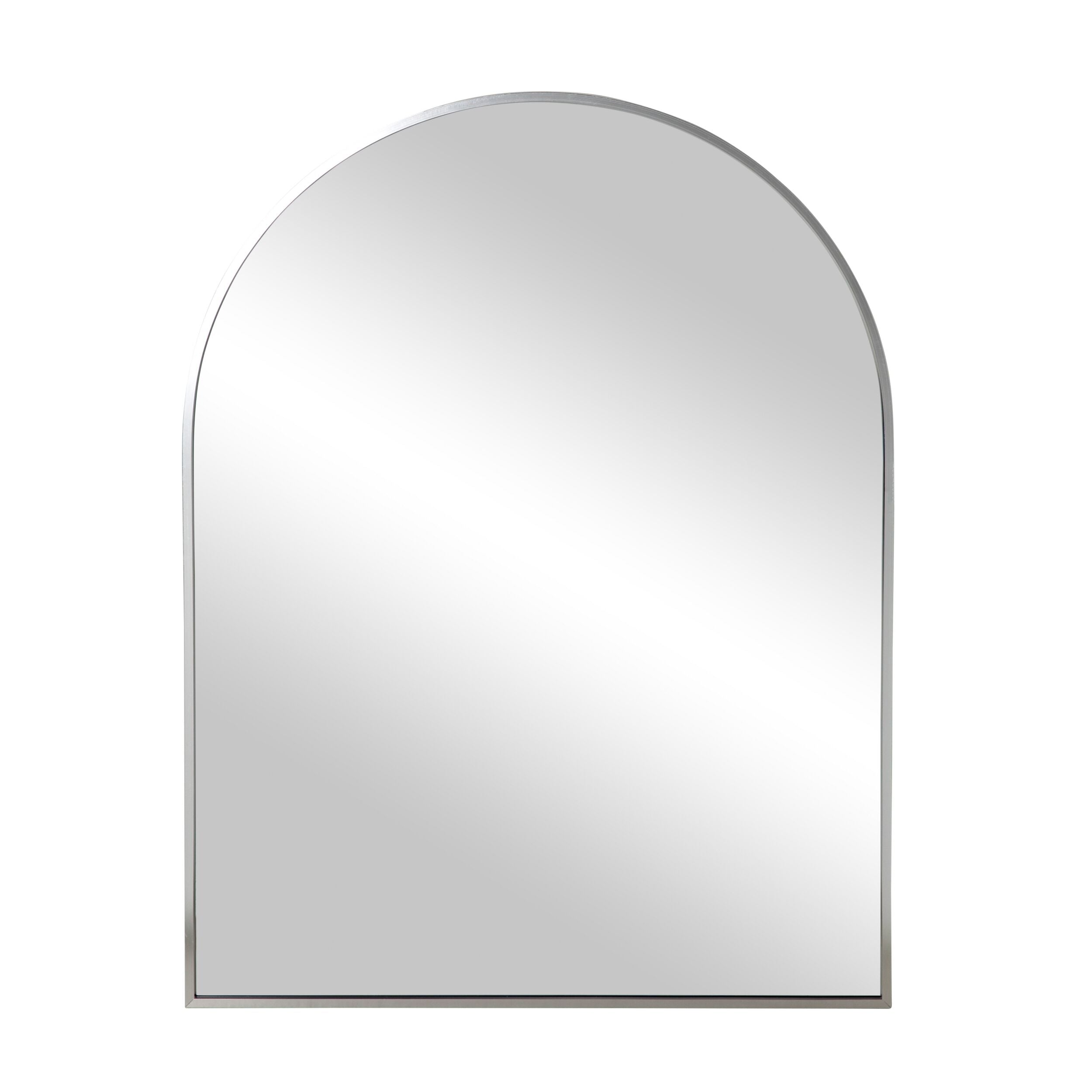 Ovale Mirror 80x60cm Brushed Silver