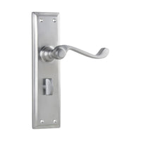 0794P Door Lever Milton Privacy Pair Satin Chrome H200xW50xP68mm