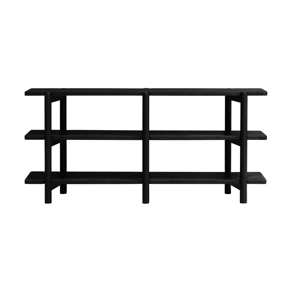 Karli Low Line Bookshelf Black 160cm