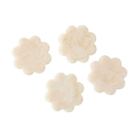 Poppi Scallop Coasters Set of 4 Pearl