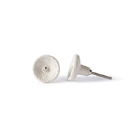 Fleur Ceramic White Knob 4.5cm