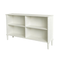 Maisie Low Bookcase White 145x73 cm