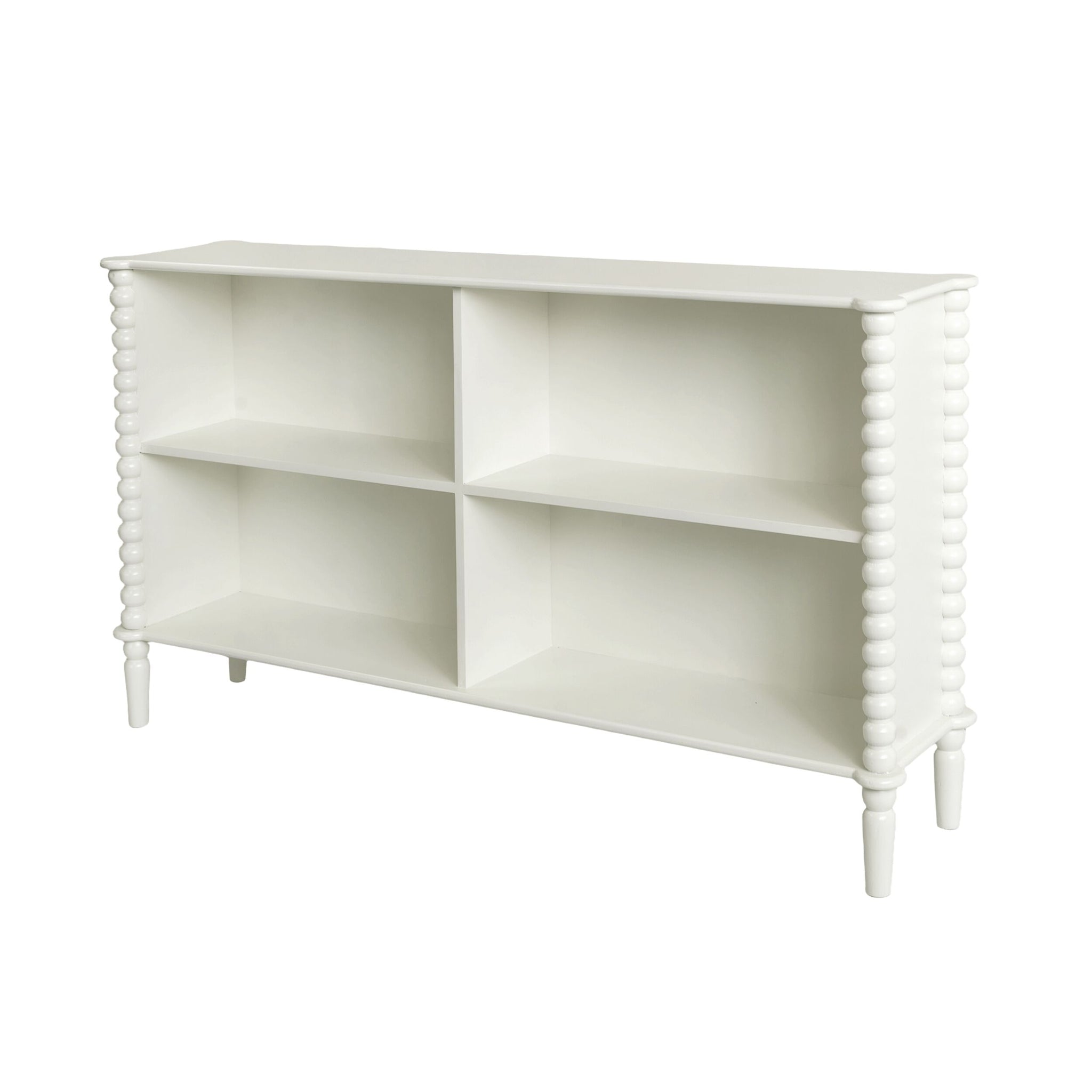 Maisie Low Bookcase White 145x73 cm