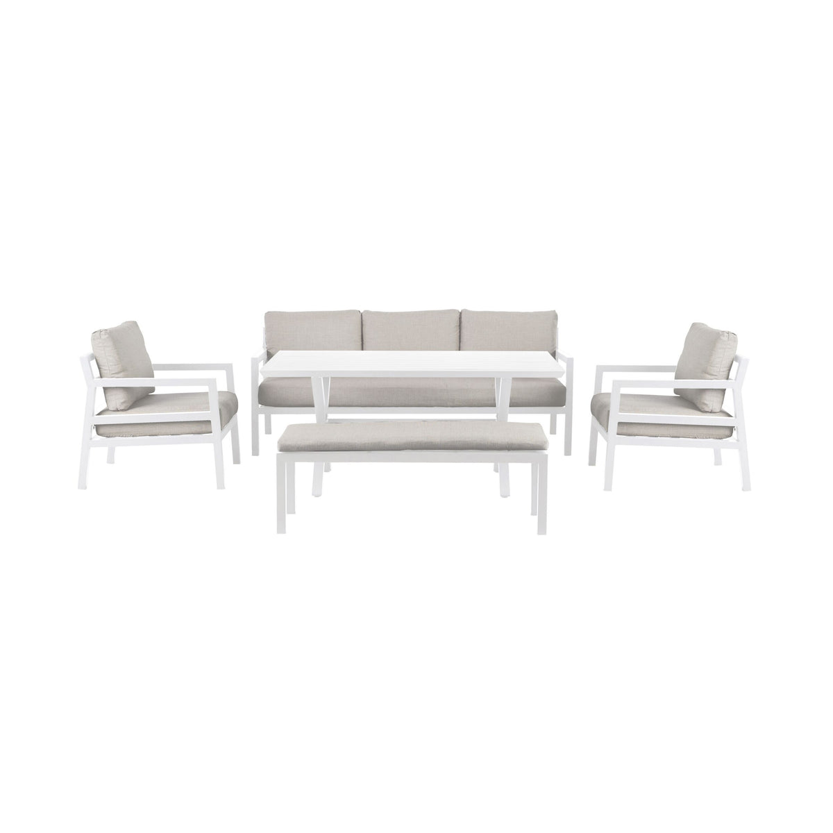 Hemmy 5 Pce Dining Set White