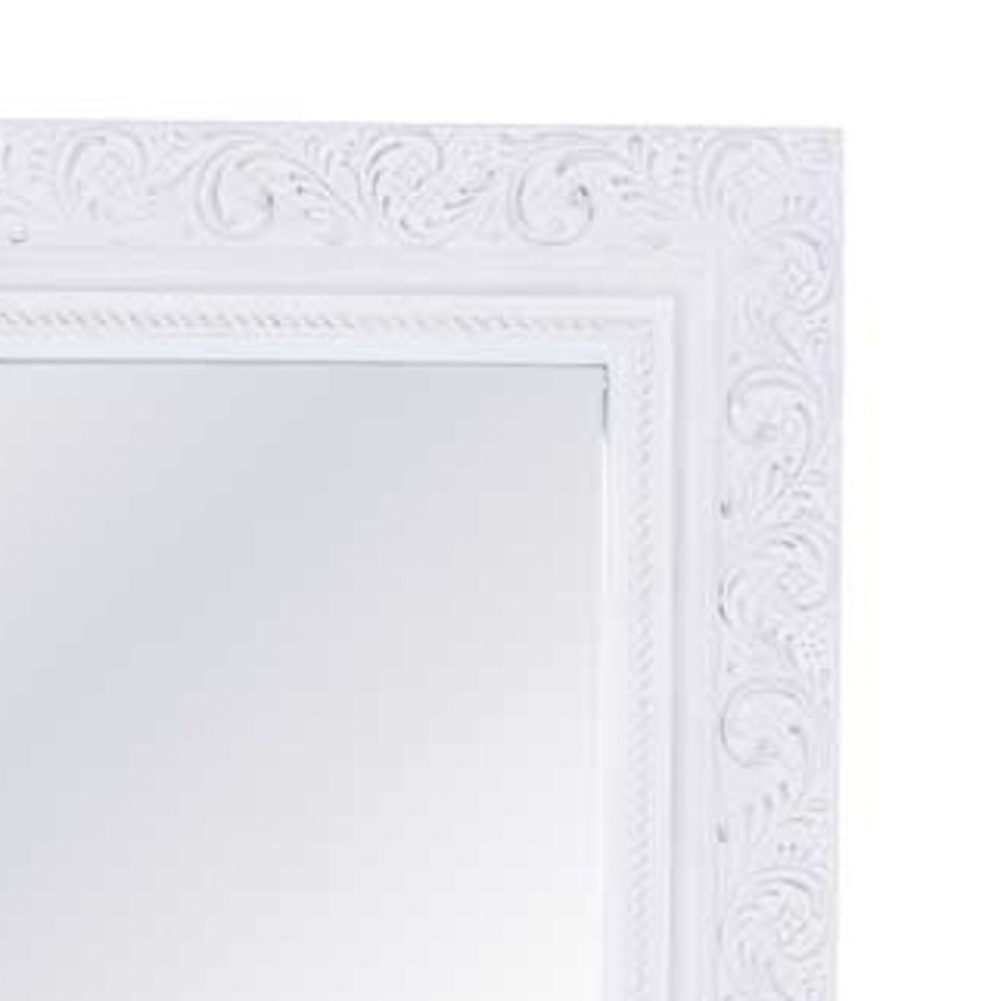 Rebecca Antique White Mirror 108x78cm
