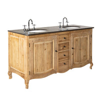 Nico Double Vanity With Blue Stone Top