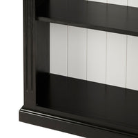 Armand Large Bookcase 210 x 150cm Black with White detail