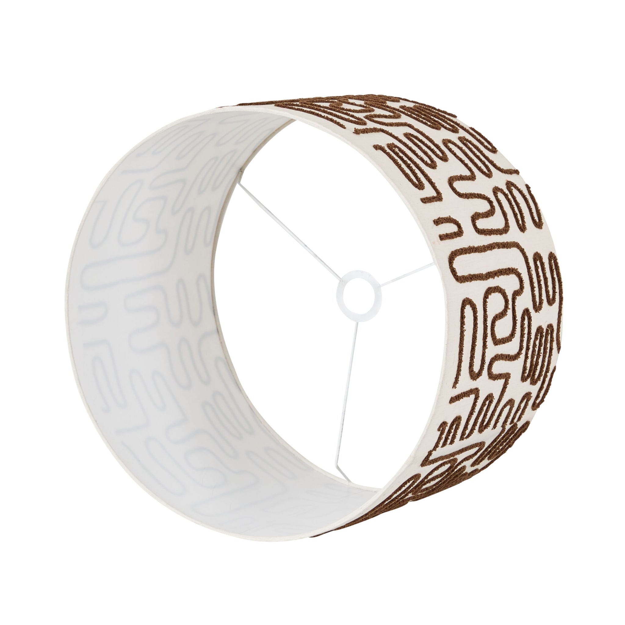 Embroidered Nomad Shade Latte 45cm
