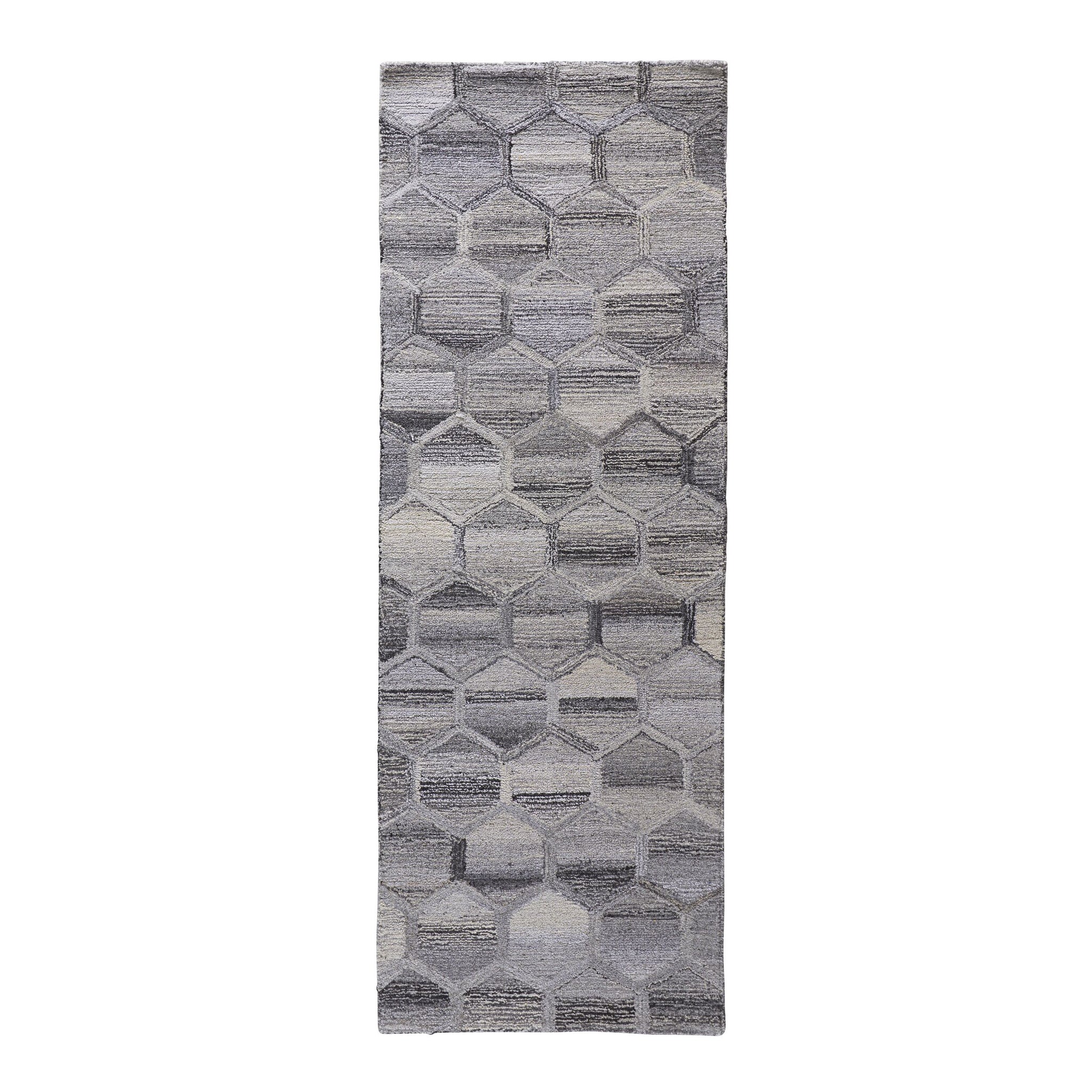 Deco Honeycomb Hand Tufted Runner 200x70cm