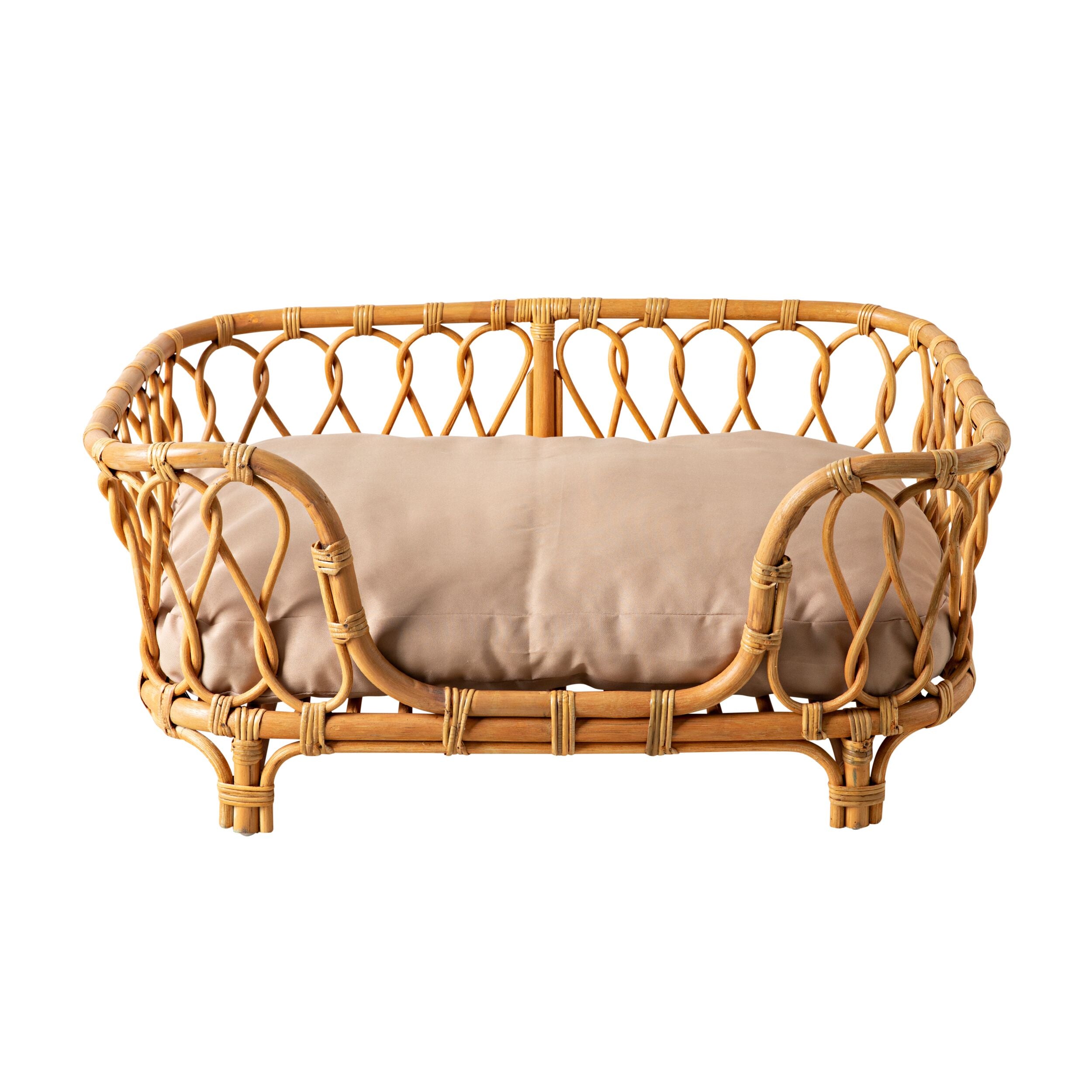 Kahlua Twist Rattan Pet Bed 90x55x40cm