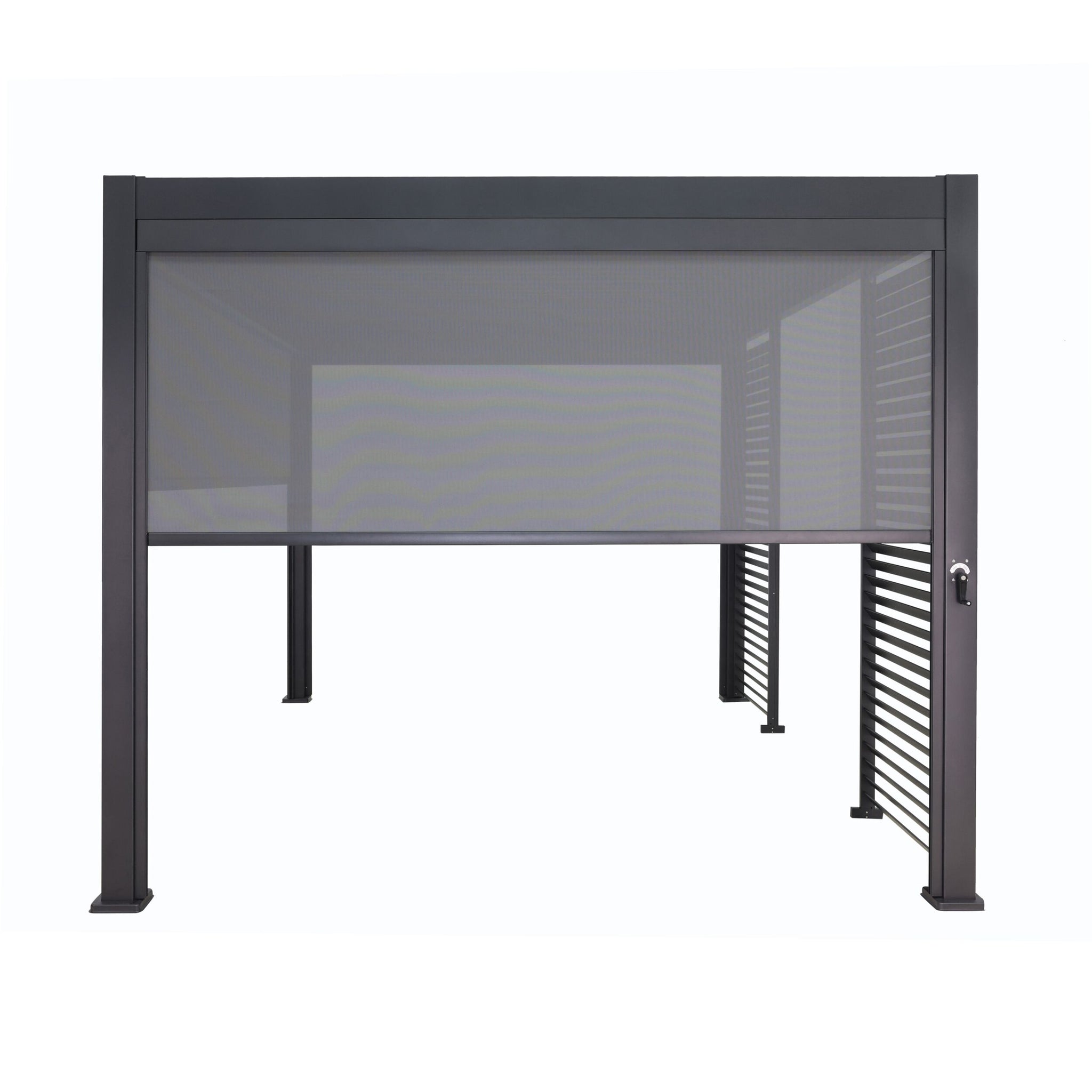 Sanctuary Louvered Aluminium Pergola Charcoal 3x5