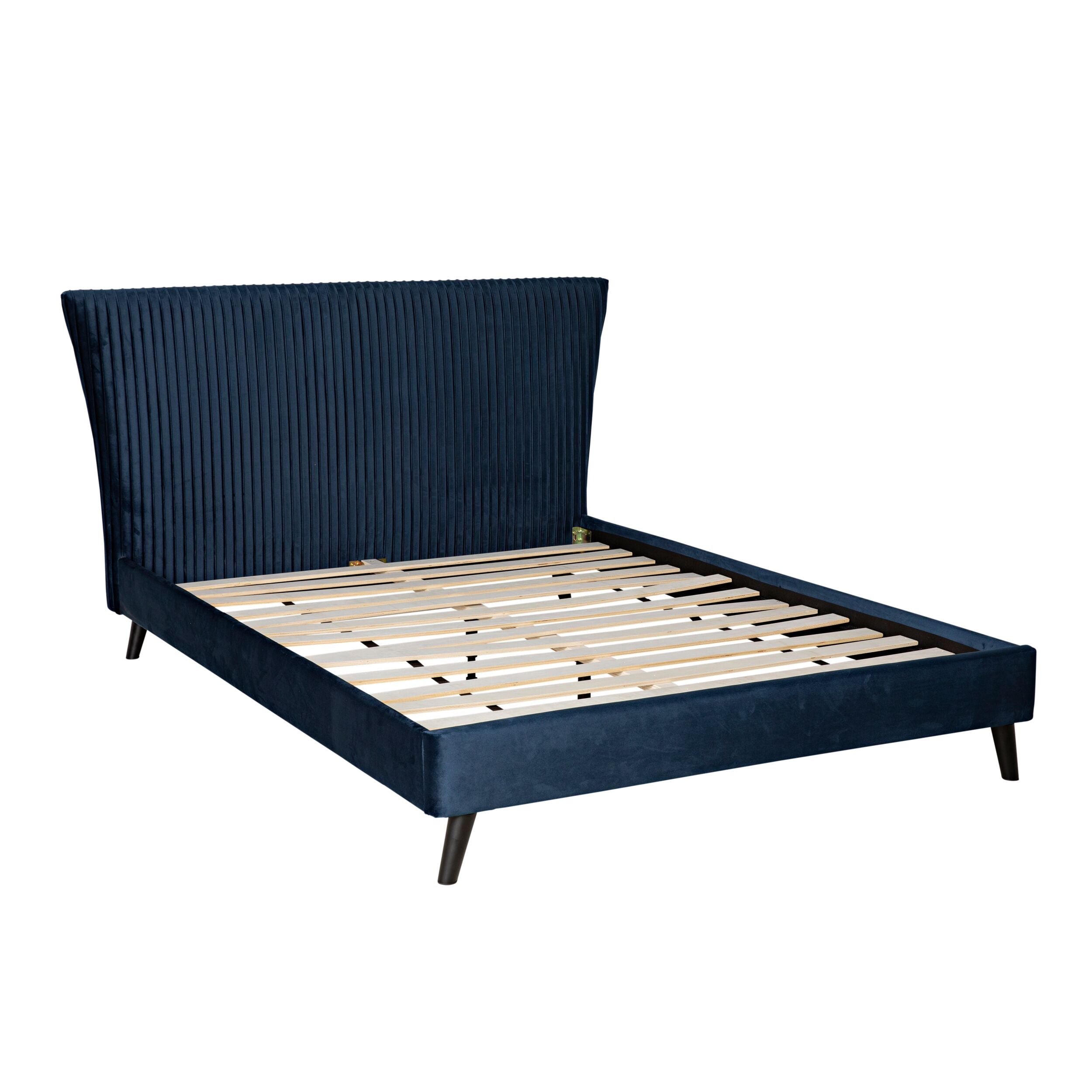 Pleat King Bed Midnight (NZ Super King)