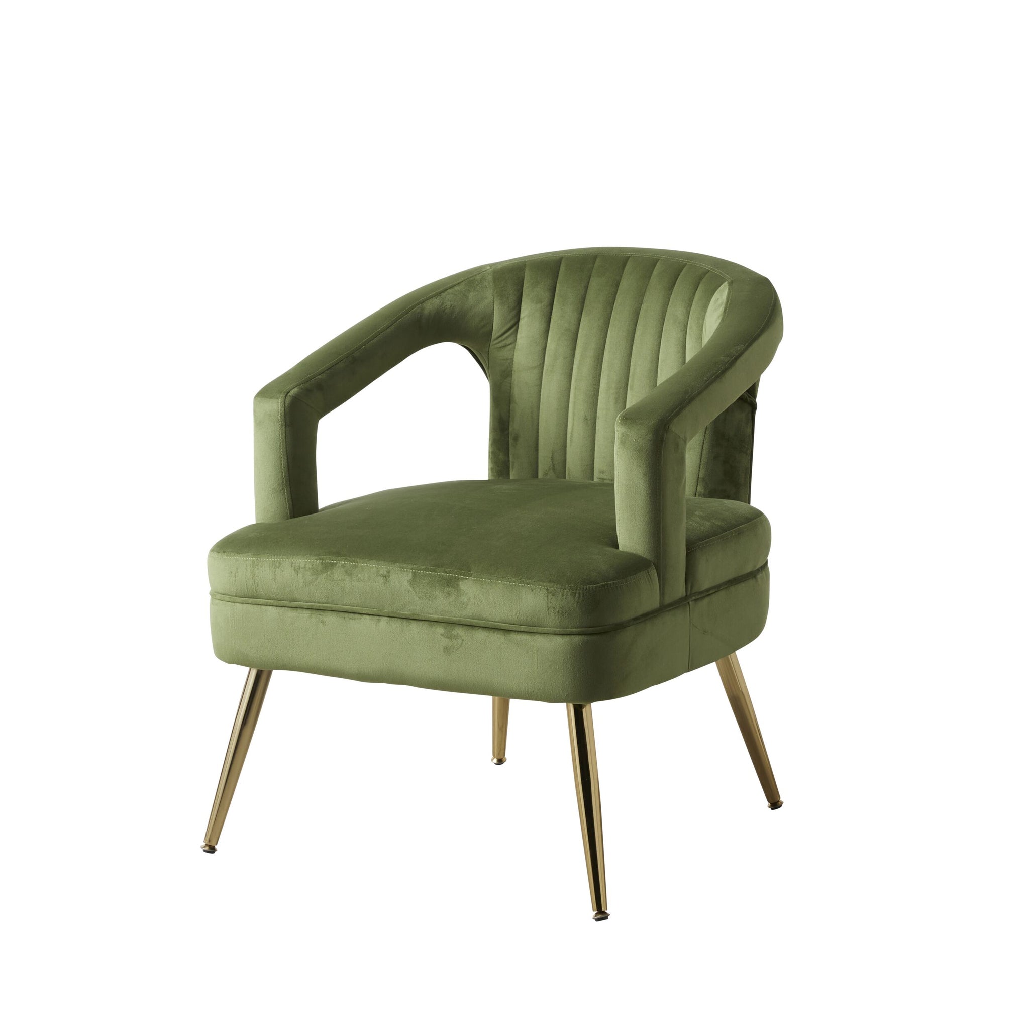Demi Velvet Armchair Green