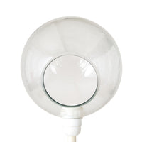 Vera Hammered Glass Table Lamp Off White 63cm