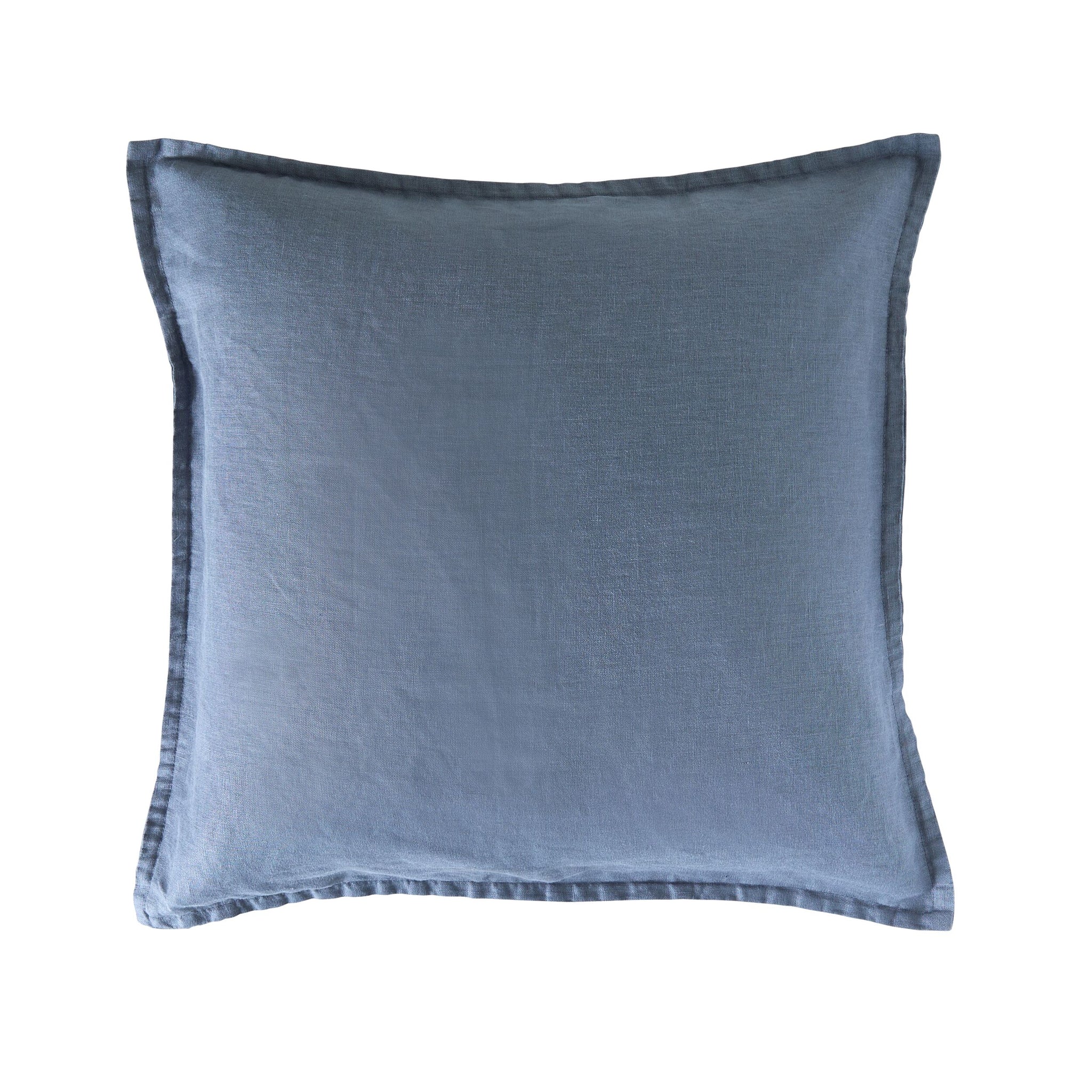 Hamptons French Linen Cushion Denim 50x50cm