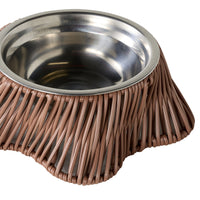 Sidney Woven Pet Bowl Clay