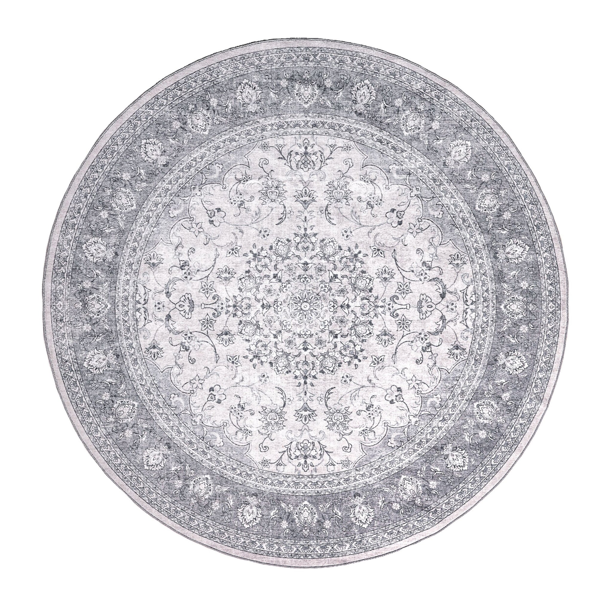 Ziba Round Washable Rug 200cm