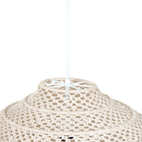 Julio Dome Cotton Rope Pendant White 80x54cm - SHADE ONLY