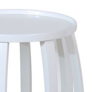 Ink Round Side Table White