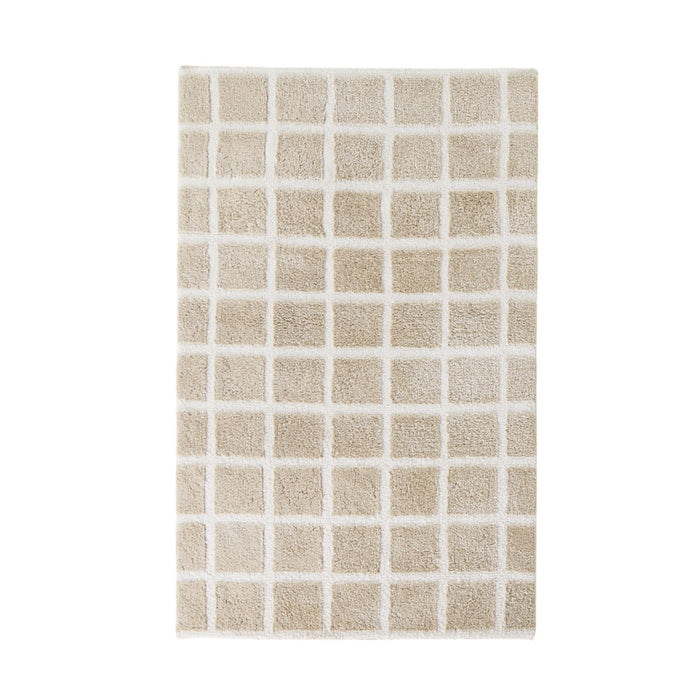Gridlock Plush Rug Ivory 150x240cm