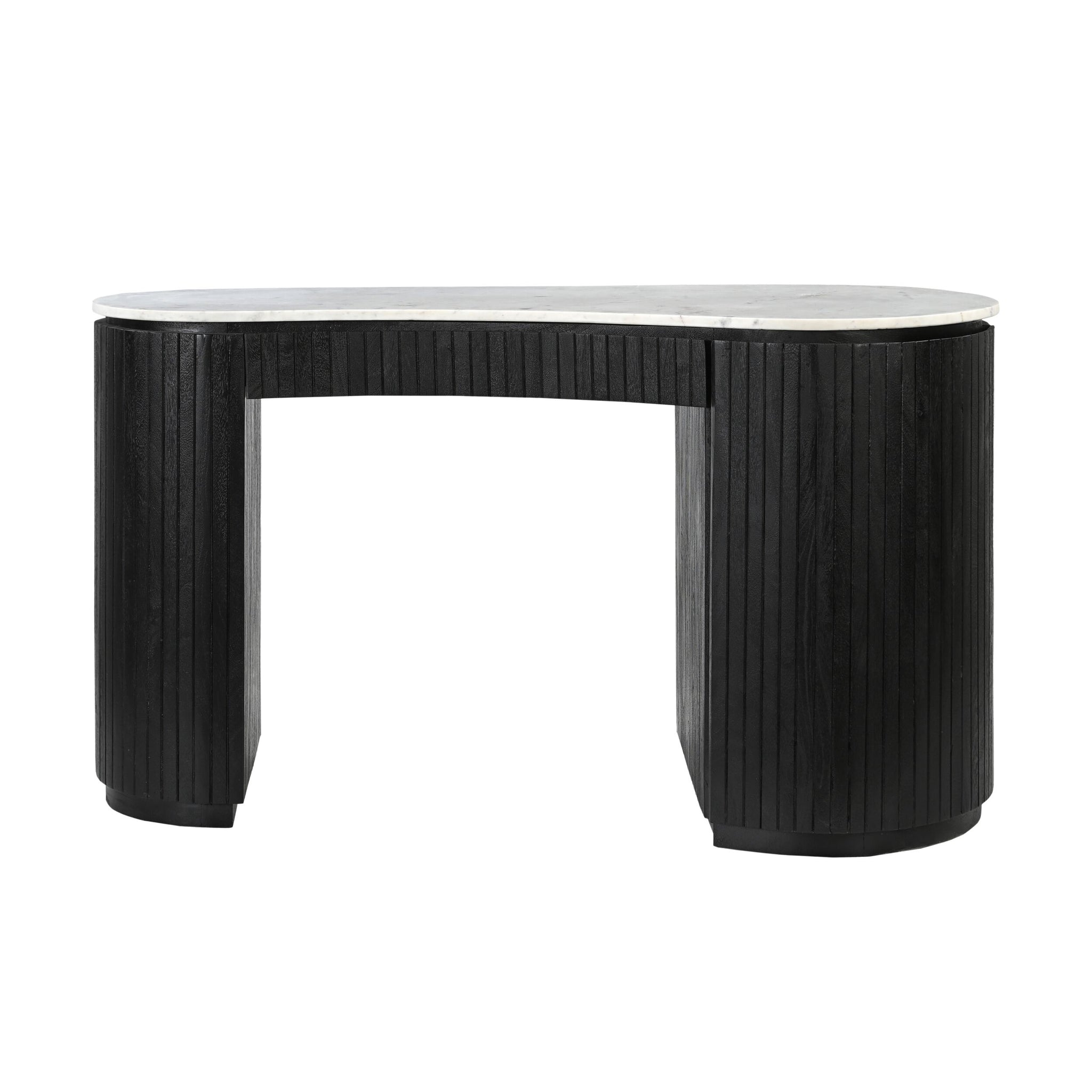 Deva Double Pedestal Desk Black