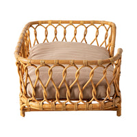 Kahlua Twist Rattan Pet Bed 90x55x40cm