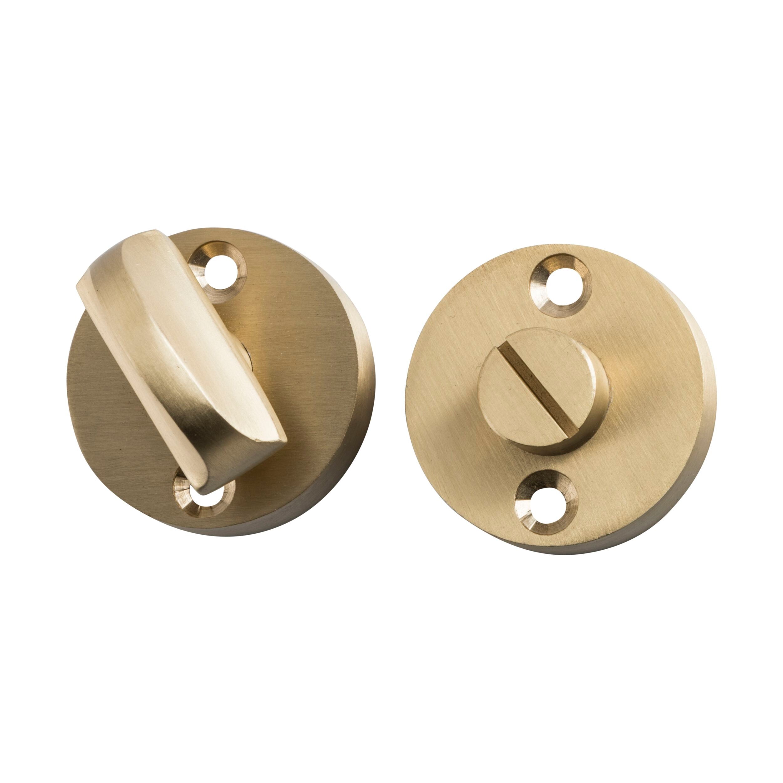 6631 Privacy Turn Round Satin Brass D35mm