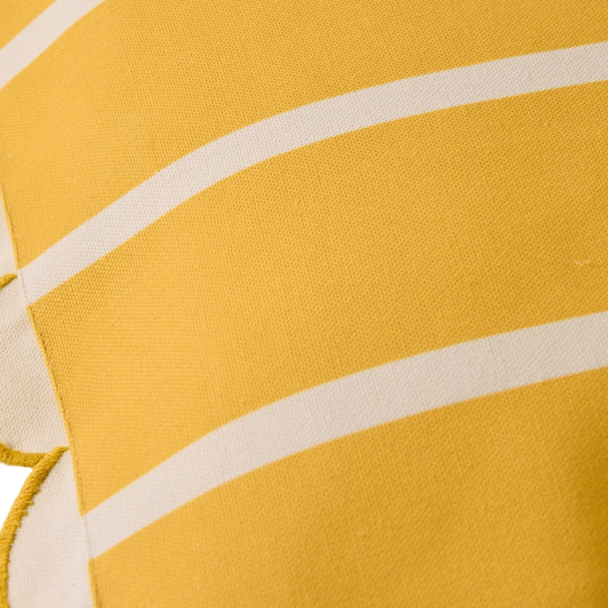 Aruba Scallop Edge Stripe Outdoor Cushion Butter 45x45cm