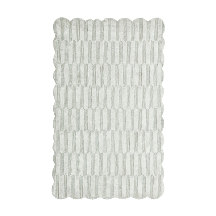 Mosaic Sand Wool Viscose Rug 150x240cm