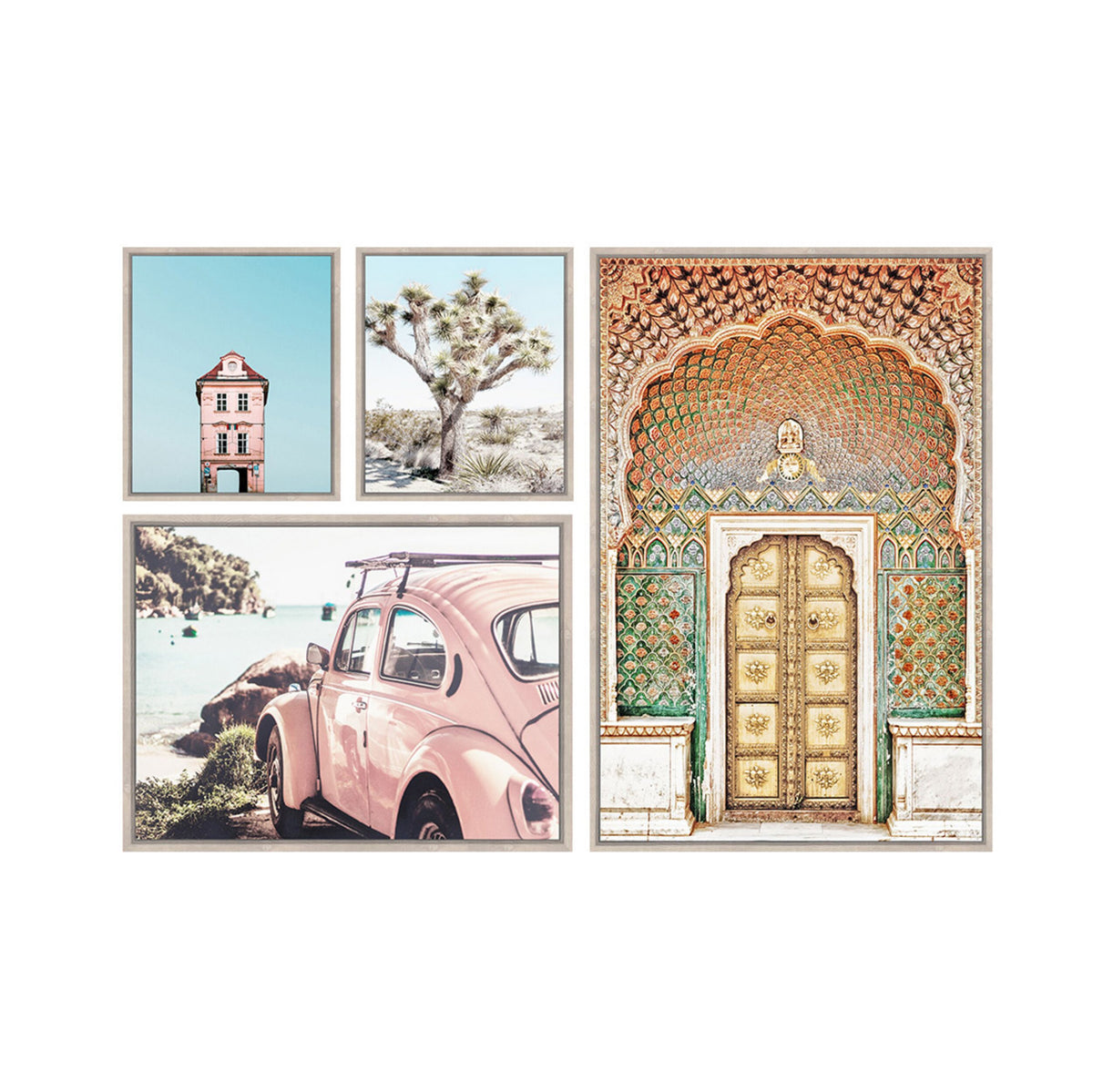 Wanderlust Framed Canvas Gallery Wall Set