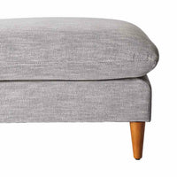 Easton Fabric Ottoman Flint Grey