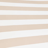 Amalfi Umbrella Scallop Edge Taupe/White Stripe