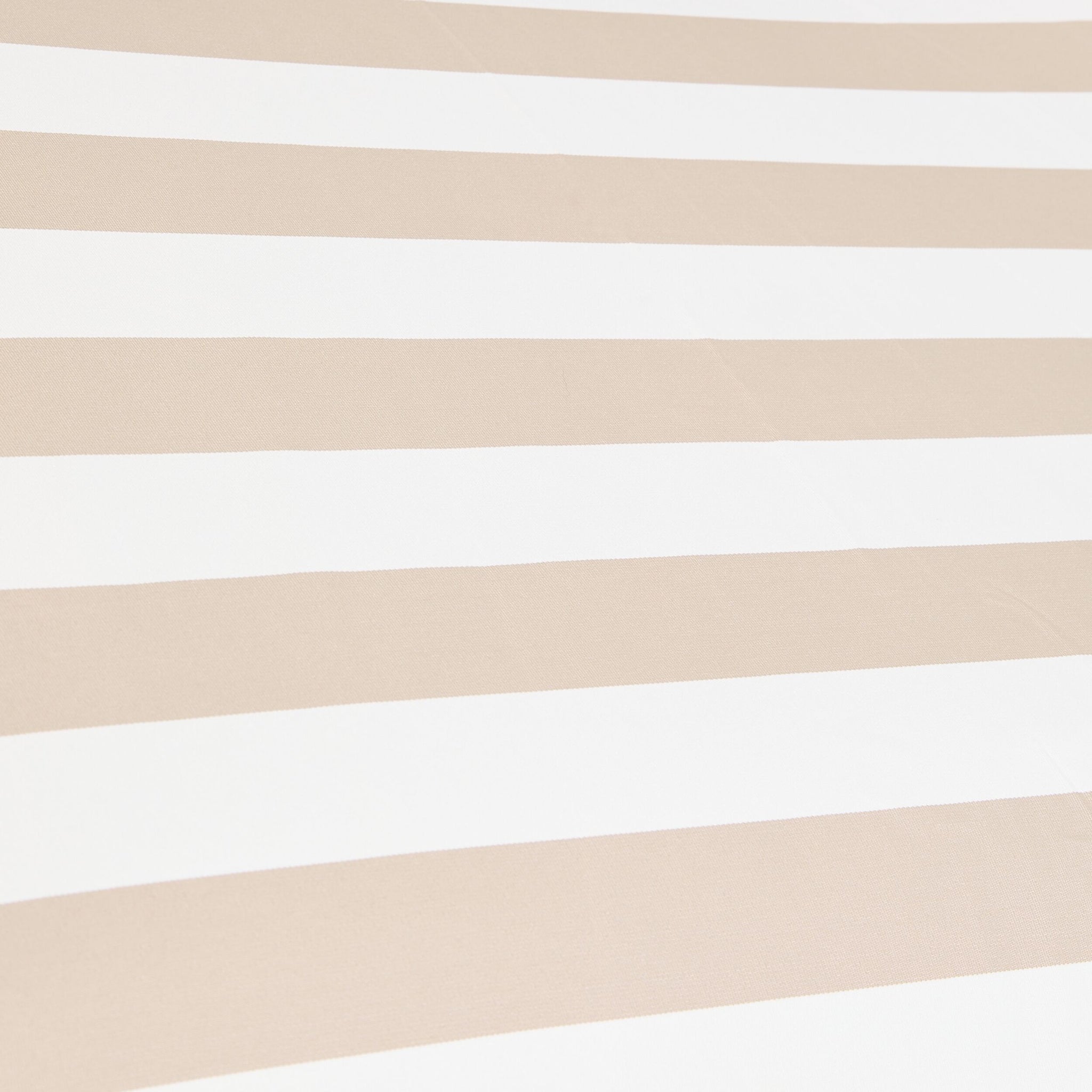 Amalfi Umbrella Scallop Edge Taupe/White Stripe