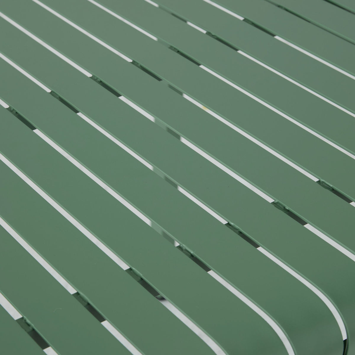 Tomi Aluminium Dining Table 70cm Moss Green
