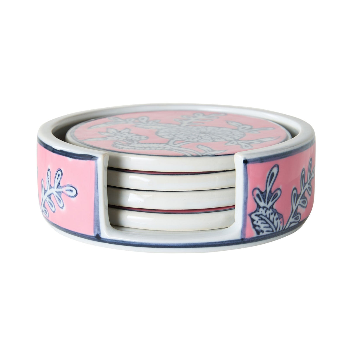 Celadon Botanic Blush Coasters Set of 5