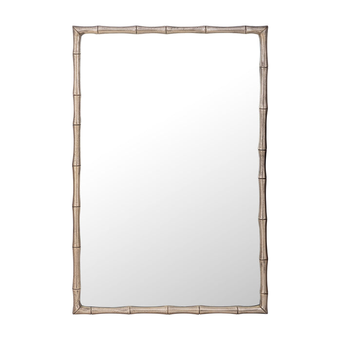 Gilded Bamboo Metal Mirror 76cm