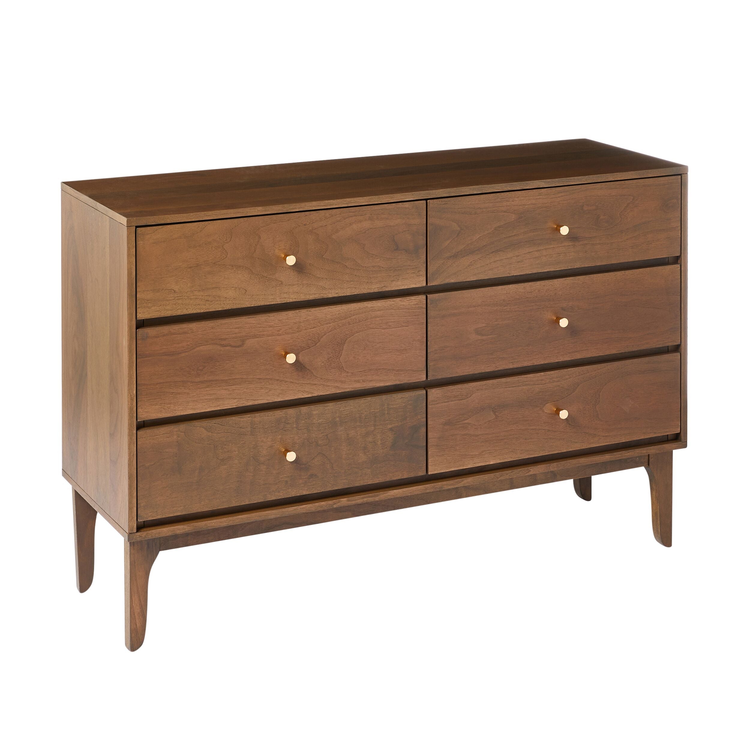 Vincent 6 Drawer Chest Walnut