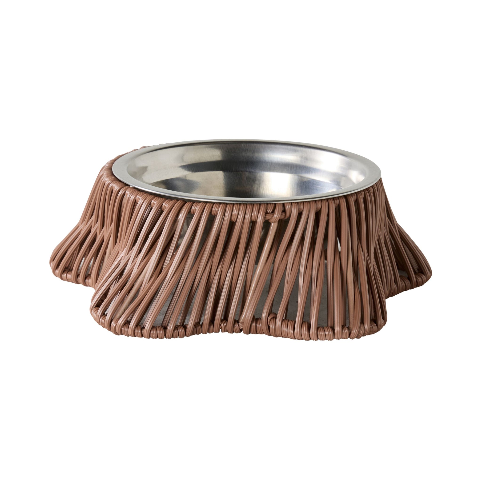 Sidney Woven Pet Bowl Clay