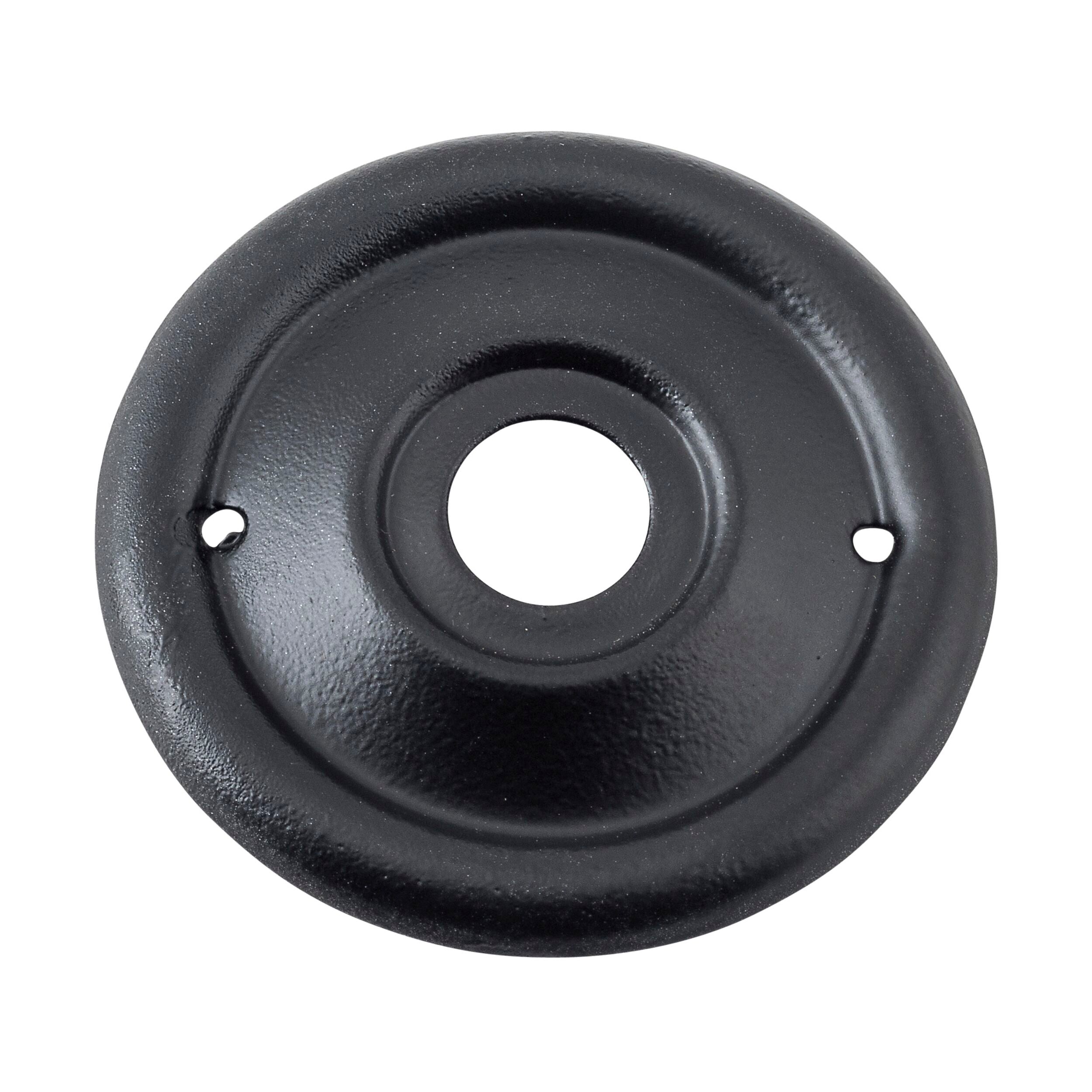 0931 Backplate For Milled Edge Mortice Knob Pair Matte Black D46mm