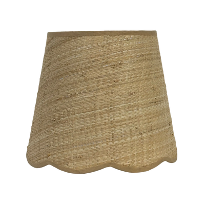 Cali Scallop Raffia Shade Natural 35cm