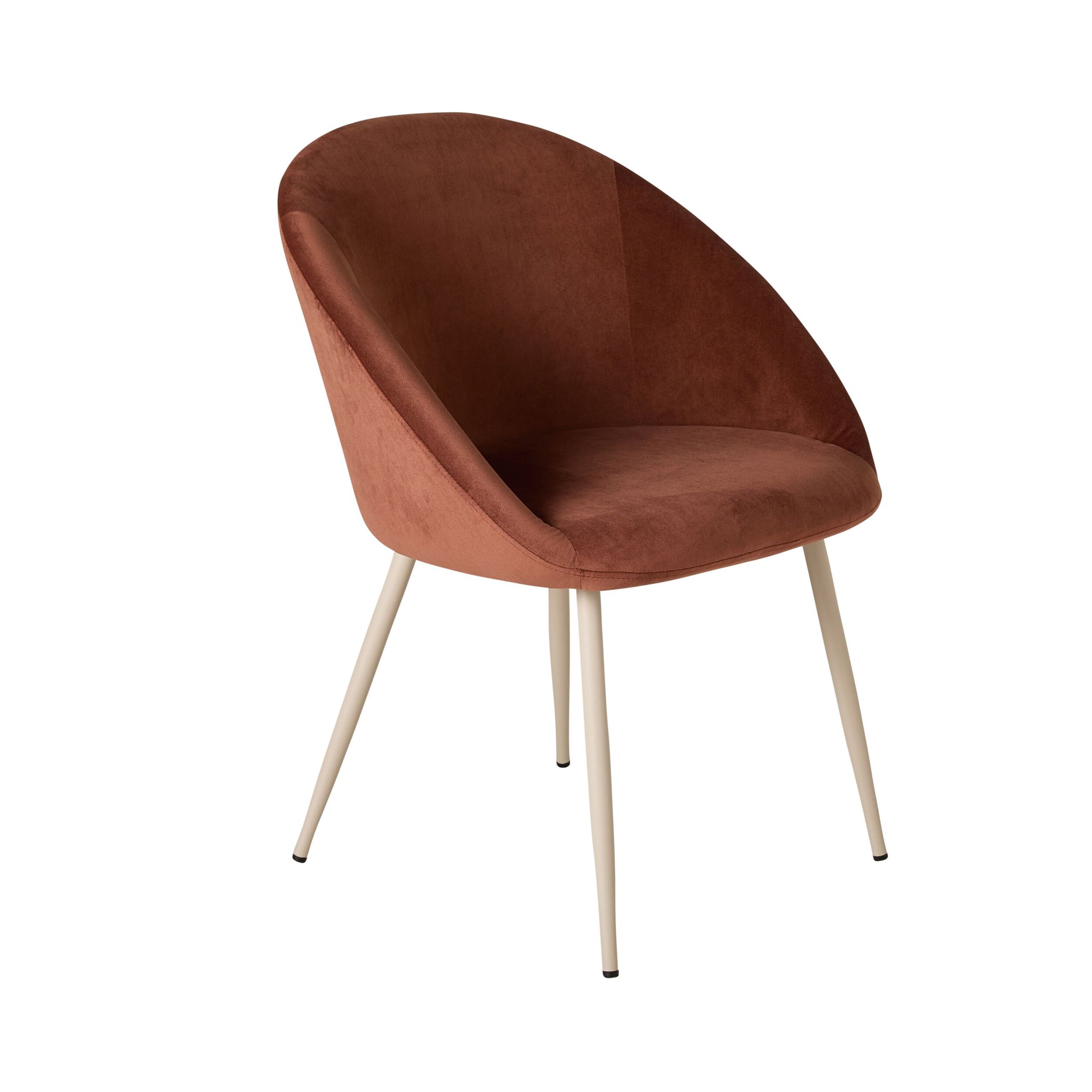 Aubrey Velvet Dining Chair Toffee