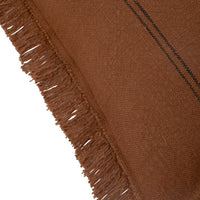 Loft Fringe Stripe Cushion Rust 50x50cm