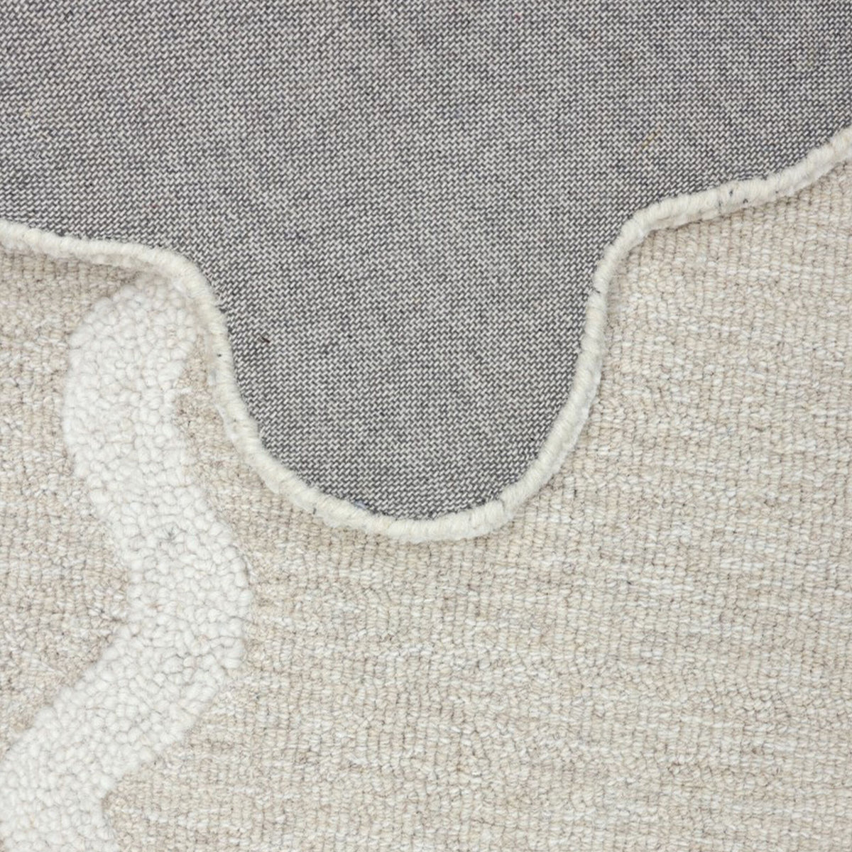 Bromby Scalloped Wool Runner 80x300cm