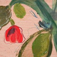 Floral Study On Woodblock II 30x40cm