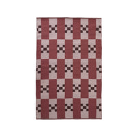 Amalfi Raisin Check Outdoor Rug 125x185cm